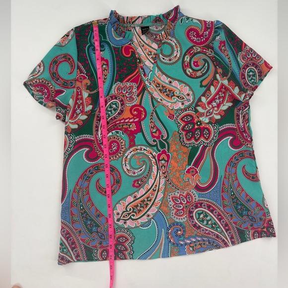 SHEIN Multicolor Paisley Print Blouse - Picture 3 of 4